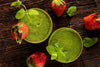 Green smoothies and strawberries